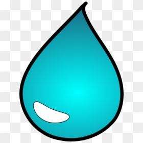 Gota De Agua Dibujo, HD Png Download - water droplet png