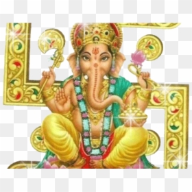 Swastik With Ganesh Png, Transparent Png - vinayaka png