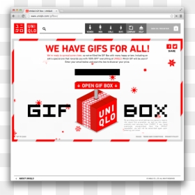 Uniqlo Free Gift Box, HD Png Download - ecommerce png