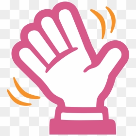 Hand Waving Clip Art, HD Png Download - hand emoji png