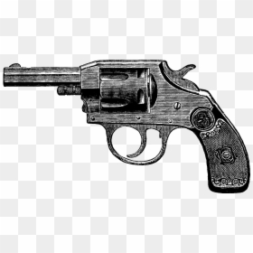 Vintage Revolver Gun, HD Png Download - revolver png