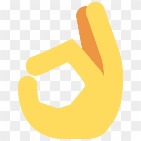 Ok Hand Emoji Twitter, HD Png Download - hand emoji png