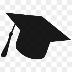 Graduation Cap Silhouette Png, Transparent Png - grad cap png