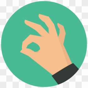 Ok Hand Sign Svg, HD Png Download - ok hand emoji png