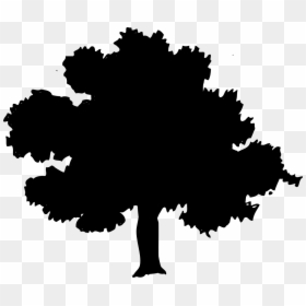 Clip Art Of A Tree, HD Png Download - forest silhouette png
