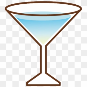 Cartoon Cocktail Glass, HD Png Download - martini png