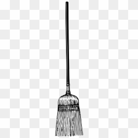 Ceiling Broom Black And White, HD Png Download - broom png