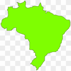 Brazil Map Outline Png, Transparent Png - brazil map png