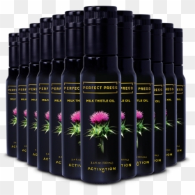 Perfect Press Milk Thistle Oil 100ml 3 - Flower, HD Png Download - thistle png
