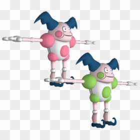 Mime 3d Model - Mr Mime Jr Pokemon Go, HD Png Download - pokemon go characters png