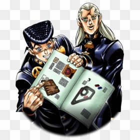 Unit Josuke Higashikata And Mikitaka Hazekura - Cartoon, HD Png Download - josuke higashikata png