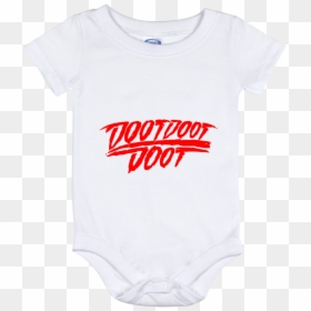 Doot Doot Doot Baby Onesie 12 Month - Carmine, HD Png Download - doot png