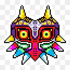 Transparent Majora Png - Pixel Art Zelda Majora's Mask, Png Download - majora's mask logo png