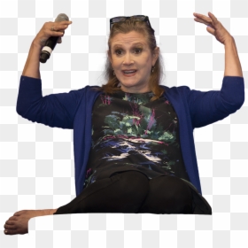 Carrie Fisher Transparent Background, HD Png Download - carrie fisher png