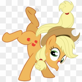 My Little Pony Applejack Falling, HD Png Download - derp mouth png