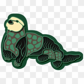 Sea Otter Sticker - Illustration, HD Png Download - sea otter png