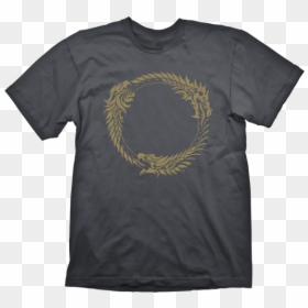 The Elder Scrolls Online T-shirt Ouroboros - Eso T Shirt, HD Png Download - elder scrolls online logo png