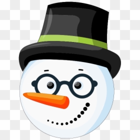 Cartoon, HD Png Download - snowman head png