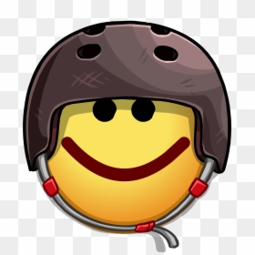 Club Penguin Wiki - Helmet Emoticon, HD Png Download - cool emojis png