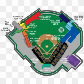 Duck Game Png , Png Download - Madison Mallards Stadium Seating Chart, Transparent Png - duck game png