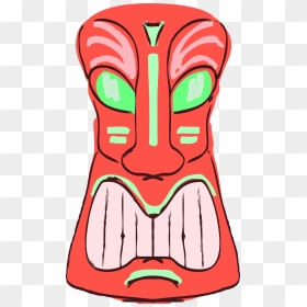 Transparent Luau Clip Art - Tiki Png, Png Download - tiki head png