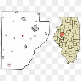 Map Of Illinois Fulton County Seat, HD Png Download - cuba map png