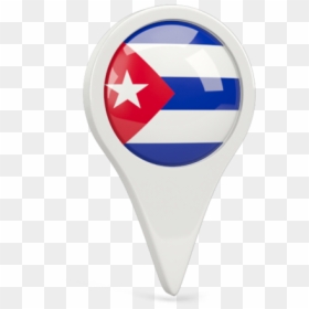 Round Pin Icon - Cuba Flag Pin Png, Transparent Png - cuba map png