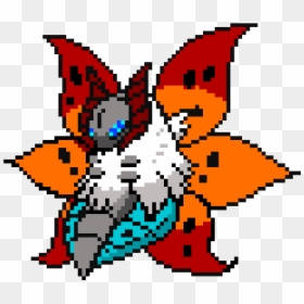 Volcarona Sprite Black And White, HD Png Download - volcarona png