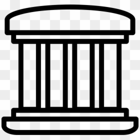 Greek Building With Four Pillars - 4 Pillars Icon, HD Png Download - pillar icon png