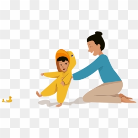 Growing Duck 🐣 Growing Family Mother Game Duck Caring - Cartoon, HD Png Download - duck game png