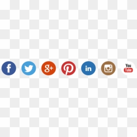 Social Media Bar Transparent, HD Png Download - red twitter png