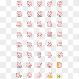 Line の 目 の 絵文字, HD Png Download - bunny emoji png