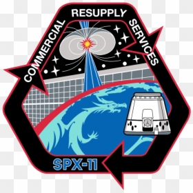 Spacex Crs-11 Patch - Space X Mission Stickers, HD Png Download - spacex png