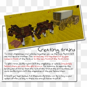Net/wp Simply Horses Mod 17 - Mcpe Horse Wagon Mod, HD Png Download - minecraft horse png
