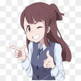#lwa #cool #akko - Finger Guns Pose Reference, HD Png Download - akko png