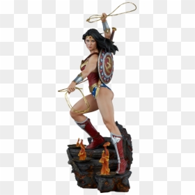 Wonder Woman Sideshow Statue 2018 Premium Format, HD Png Download - wonder woman comic png