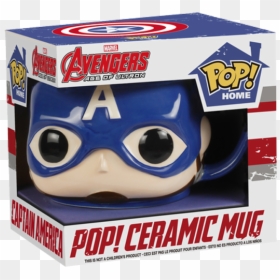 Funko Pop Mug Captain America, HD Png Download - avengers age of ultron png