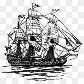 Ship Of The Line Png Images - Pirate Ship Drawing Png, Transparent Png - sinking ship png