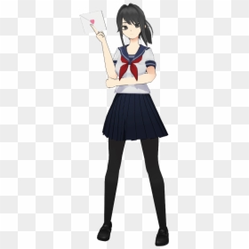 Yandere-chan In The Danganronpa Artstyle - Cartoon, HD Png Download - yandere simulator logo png