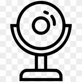 Cam Camera Webcam Hardware Skype Communication Video - Icon White Lamp Cam Png, Transparent Png - iphone camera icon png