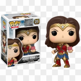Funko Pop Wonder Woman With Motherbox, HD Png Download - wonder woman comic png