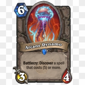 Arcanedynamo Enus - Hearthstone 3 Mana 3 4, HD Png Download - discover card png