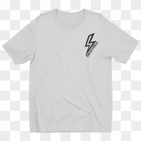 T-shirt, HD Png Download - black lightning bolt png
