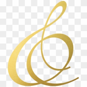 Wedding Invitation Monogram Logo Symbol - Gold Ampersand Symbol Png, Transparent Png - fancy ampersand png