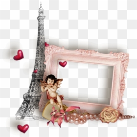 Cadre St Valentin, Tour Eiffel - Png Tubes Cadres St Valentin, Transparent Png - tour eiffel png