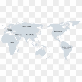 Word Wide Map - World Map Black And White Big, HD Png Download - south america map png