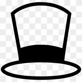 Top Hat - Png Clipart Hat Black And White, Transparent Png - top hat.png