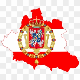 Polish Flag Png Flag Map Of The Polish Lithuanian Commonwealth - Polish Lithuanian Commonwealth Png, Transparent Png - poland flag png