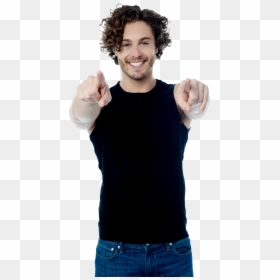 Men Pointing Front Royalty Free High Quality Png - Standing, Transparent Png - guy pointing png