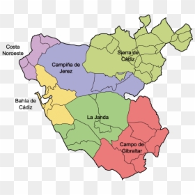 Do You Plan Your Cadiz Holidays And Tour Of Andalucia - Campo De Gibraltar Mapa, HD Png Download - spain map png